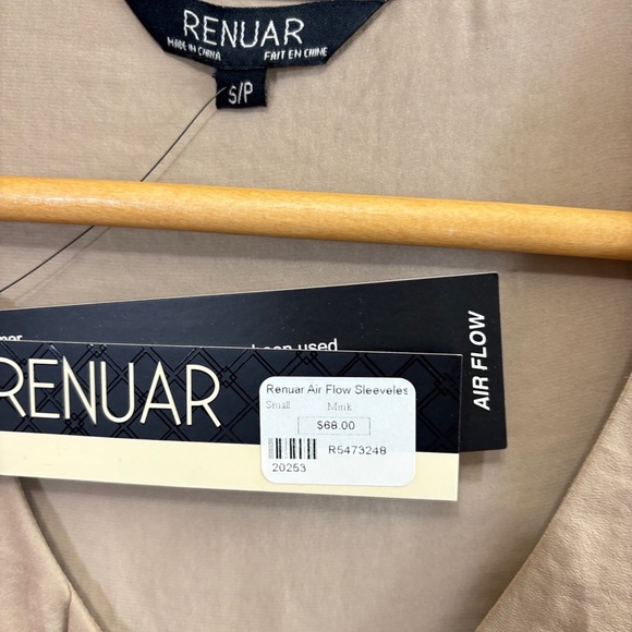 Renuar Tan Asymmetrical Blouse - Picture 3 of 3